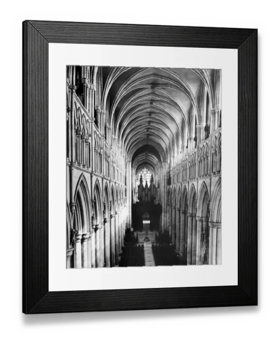 Framed Print : Beverley Minster Interior 1929 Framed Print : Beverley Minster Interior 1929
