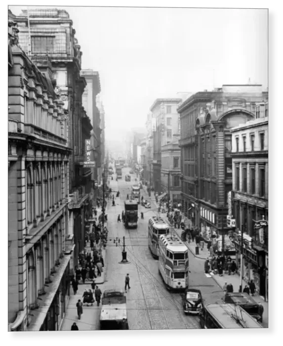 Print : Renfield Street, Glasgow 1956 Print : Renfield Street, Glasgow 1956