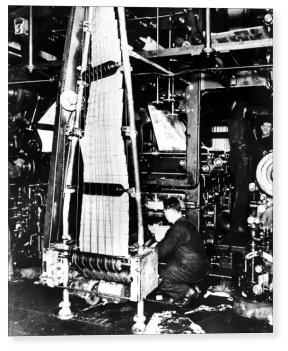 Print : Newspaper printing 1933 Print : Newspaper printing 1933