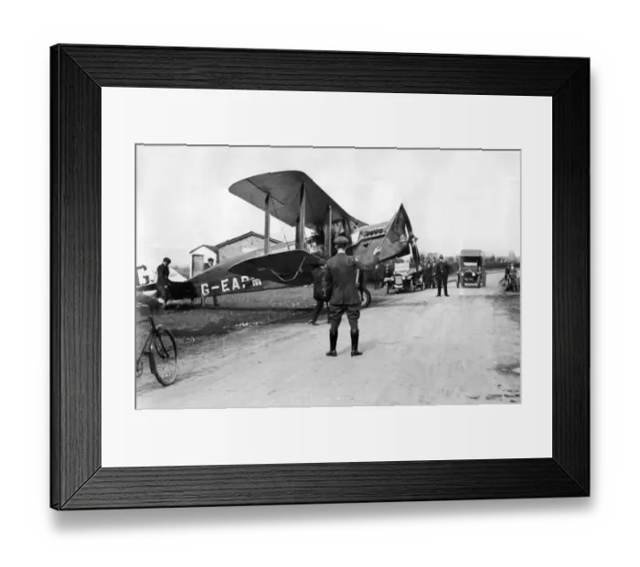 Framed Print : Croydon Airport 1920 Planes crossing the road Framed Print : Croydon Airport 1920 Planes crossing the road