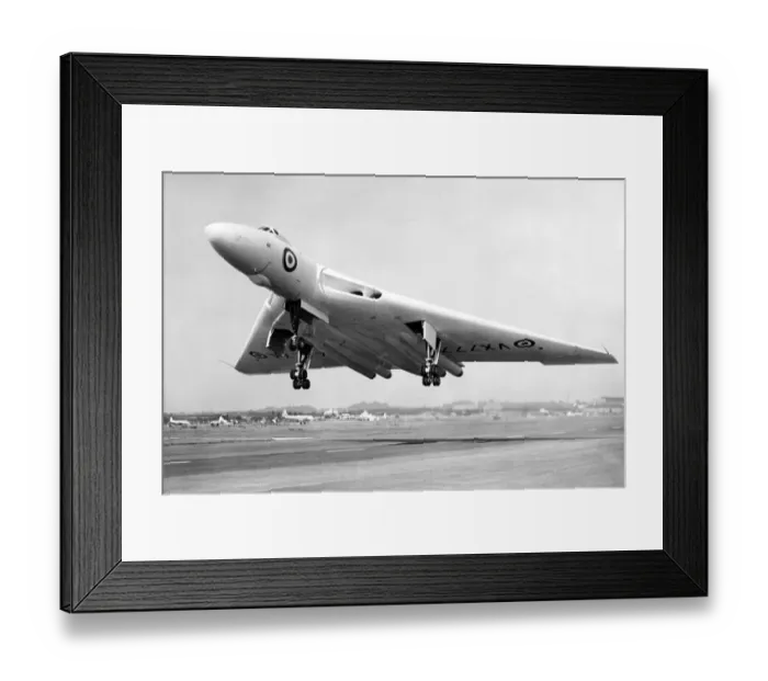 Framed Print : Avro Vulcan four engine Delta Wing Jet Bomber, 1953 Framed Print : Avro Vulcan four engine Delta Wing Jet Bomber, 1953