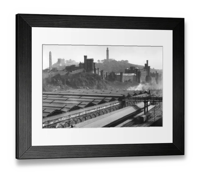 Framed Print : Calton jail from Waverley railway station Edinburgh 1930 Framed Print : Calton jail from Waverley railway station Edinburgh 1930