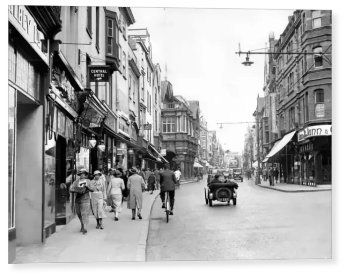 Print : Fore street in Exeter 1935 Print : Fore street in Exeter 1935