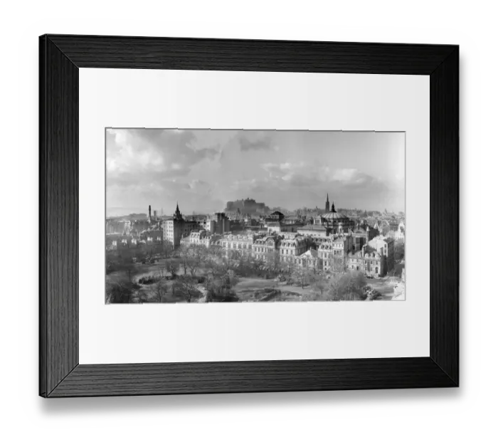 Framed Print : Edinburgh Castle from Edinburgh Universitys David Hume Tower 1960s Framed Print : Edinburgh Castle from Edinburgh Universitys David Hume Tower 1960s