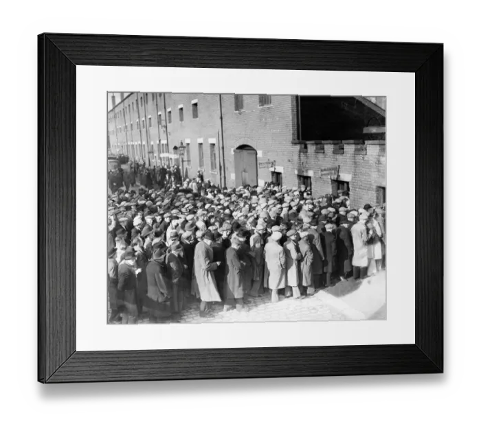 Framed Print : Crowds queue to get into Ewood Park for the F. A. Cup 6th round replay match between Blackburn Rovers and Huddersfield Town Framed Print : Crowds queue to get into Ewood Park for the F. A. Cup 6th round replay match between Blackburn Rovers and Huddersfield Town
