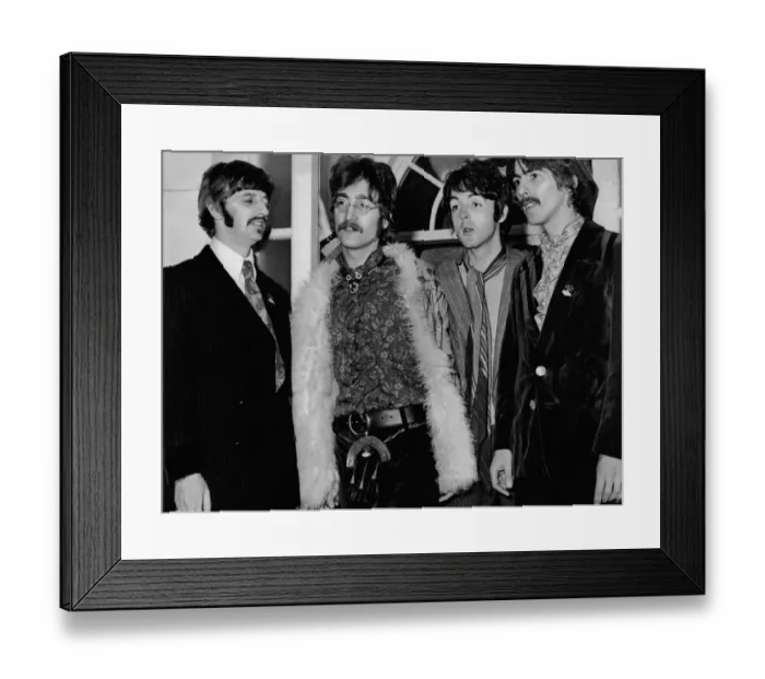 Framed Print : The Beatles promoting Sgt Peppers Lonely Hearts Club Band in 1967 Framed Print : The Beatles promoting Sgt Peppers Lonely Hearts Club Band in 1967