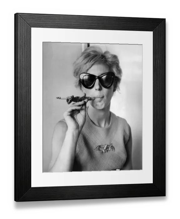 Framed Print : American fashion designer Tiger Morse - 1964 Framed Print : American fashion designer Tiger Morse - 1964