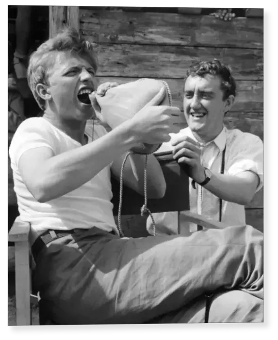 Print : Tommy Steele and Bernard Cribbins Print : Tommy Steele and Bernard Cribbins