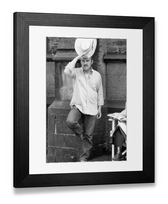Framed Print : Bernard Cribbins filming The Railway Children Framed Print : Bernard Cribbins filming The Railway Children