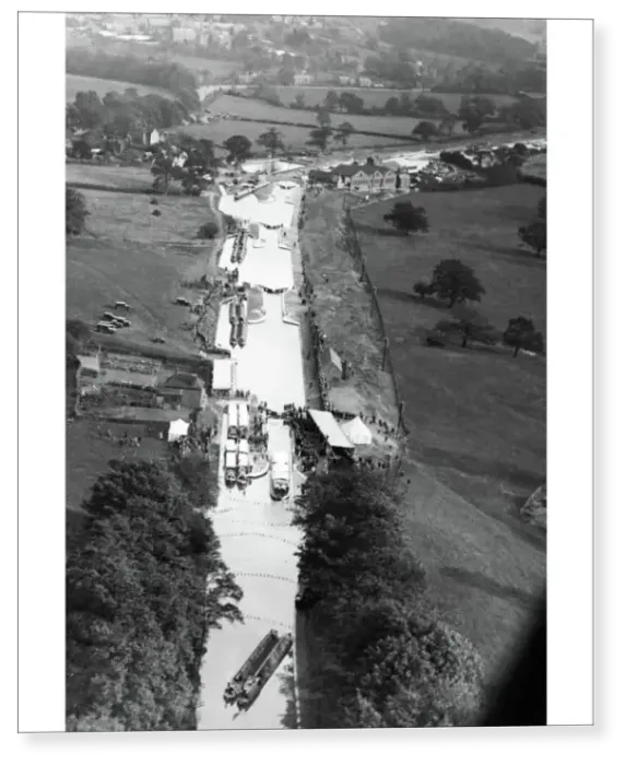 Print : The Grand Union Canal between Napton and Birmingham 1934
