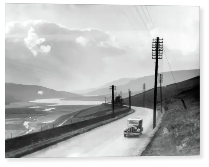 Print : Woodhead Reservoir, 1933 Print : Woodhead Reservoir, 1933
