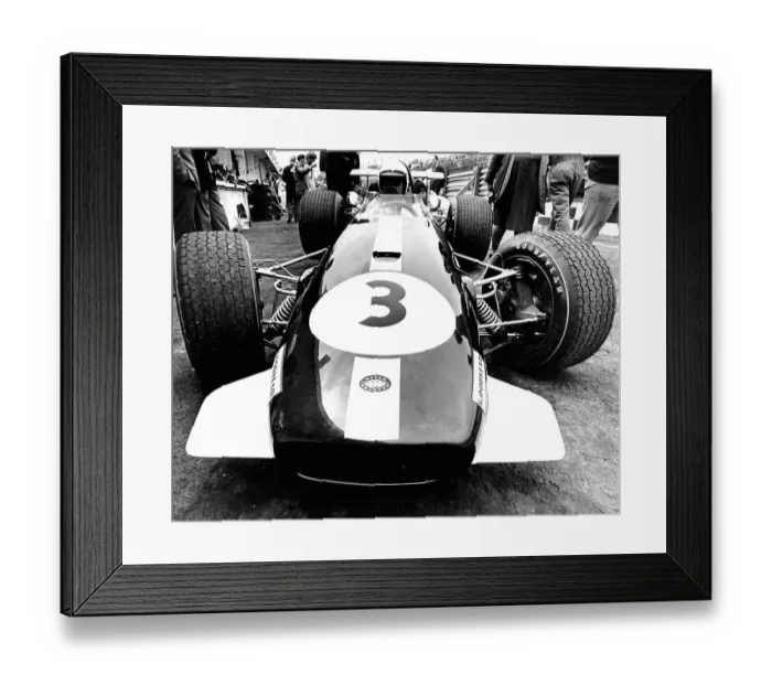 Framed Print : Jack Brabham at Brands Hatch practice for the British Grand Prix Framed Print : Jack Brabham at Brands Hatch practice for the British Grand Prix