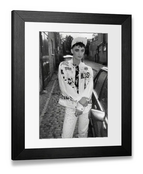 Framed Print : Boy George in 1986 Framed Print : Boy George in 1986
