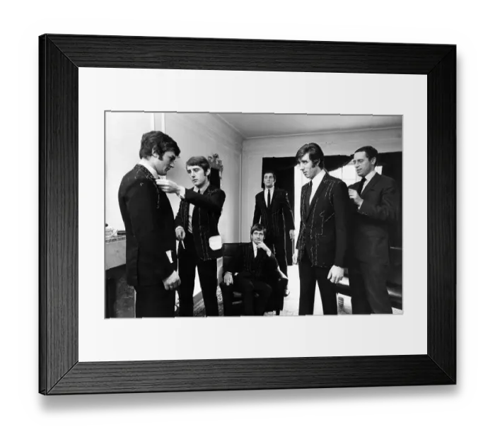 Framed Print : The Moody Blues 1965 Framed Print : The Moody Blues 1965