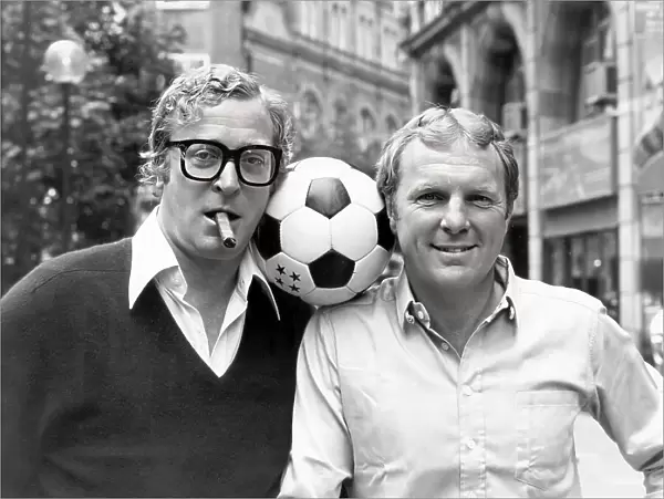 Michael Caine with Bobby Moore