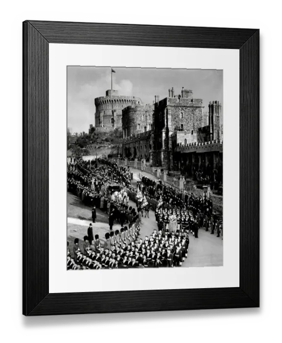 Framed Print : The Funeral of King George VI 1952 Framed Print : The Funeral of King George VI 1952