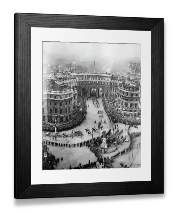 Framed Print : Coronation procession for King George VI 1937 Framed Print : Coronation procession for King George VI 1937