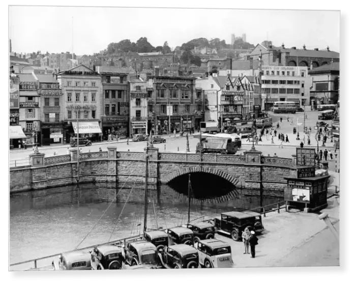 Print : St. Augustine's Bridge, Bristol 1937