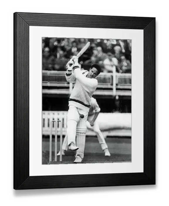 Framed Print : Sir Gary Sobers in action at Edgbaston 1973 Framed Print : Sir Gary Sobers in action at Edgbaston 1973