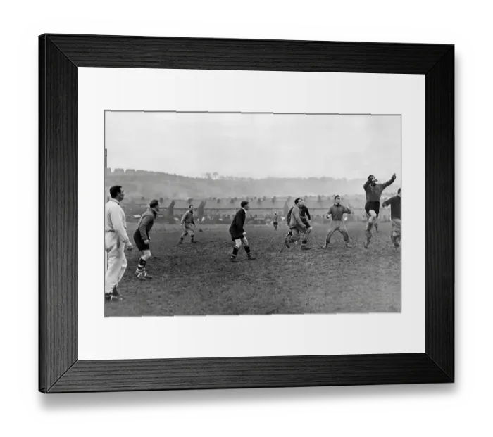 Framed Print : Luton Town FC in training, with trainer Harry Wright at Kenilworth Road Framed Print : Luton Town FC in training, with trainer Harry Wright at Kenilworth Road