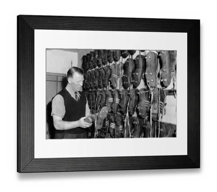 Framed Print : The Boot Room at Arsenal F. C 1957 Framed Print : The Boot Room at Arsenal F. C 1957