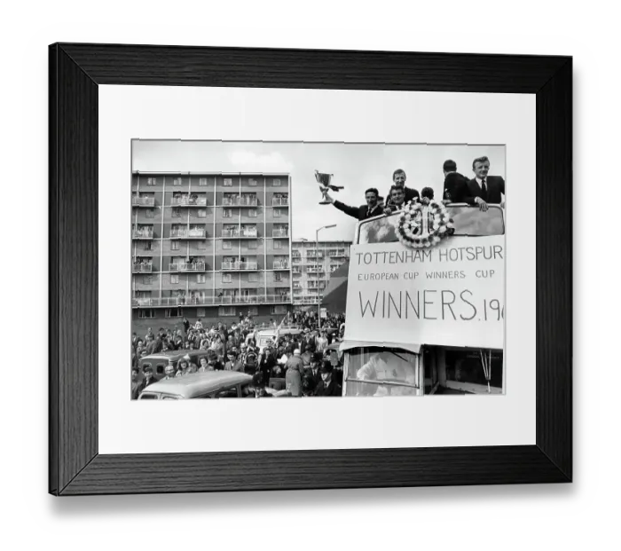Framed Print : Tottenham Hotspur win the 1962 / 63 European Cup Winners Cup Framed Print : Tottenham Hotspur win the 1962 / 63 European Cup Winners Cup