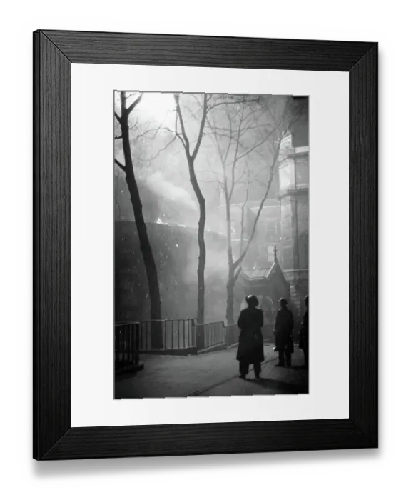Framed Print : London in the Blitz Temple Church air raid 3 Framed Print : London in the Blitz Temple Church air raid 3