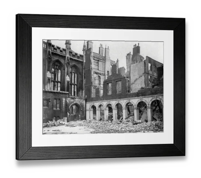 Framed Print : London in the Blitz Temple Church air raid 10 Framed Print : London in the Blitz Temple Church air raid 10