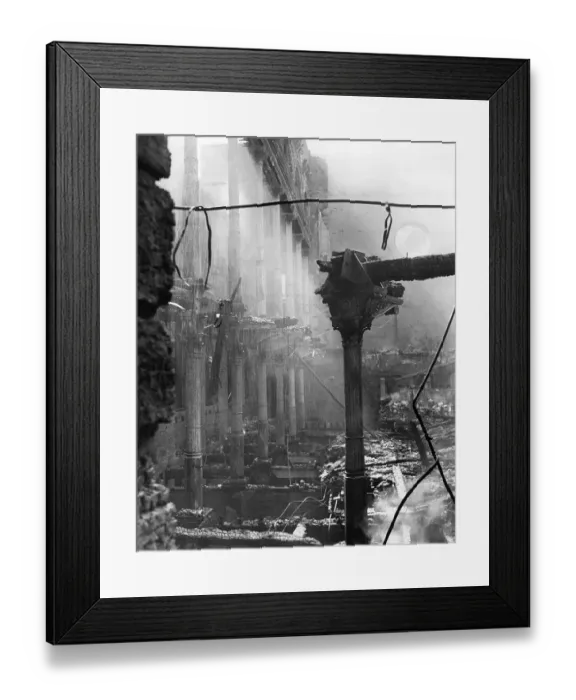 Framed Print : London in the Blitz Temple Church air raid 13 Framed Print : London in the Blitz Temple Church air raid 13