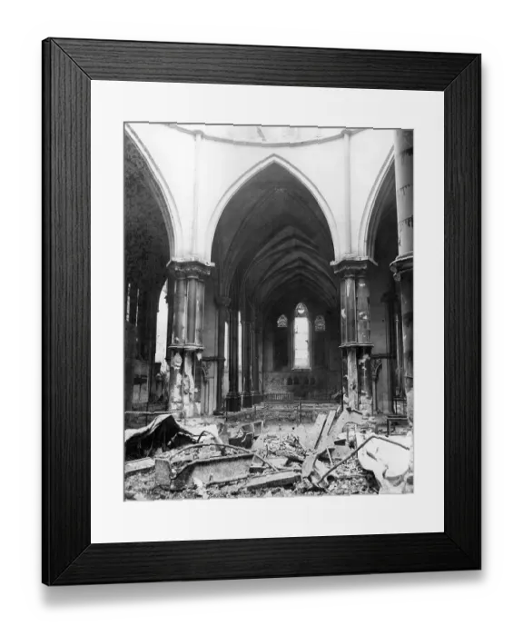 Framed Print : London in the Blitz Temple Church air raid 15 Framed Print : London in the Blitz Temple Church air raid 15