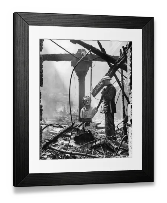Framed Print : London in the Blitz Temple Church air raid 16 Framed Print : London in the Blitz Temple Church air raid 16
