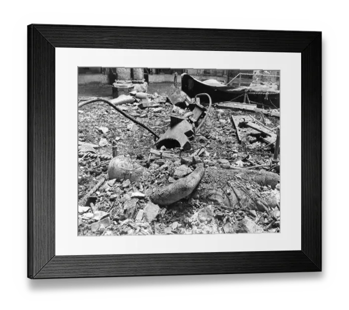 Framed Print : London in the Blitz Temple Church air raid 17 Framed Print : London in the Blitz Temple Church air raid 17