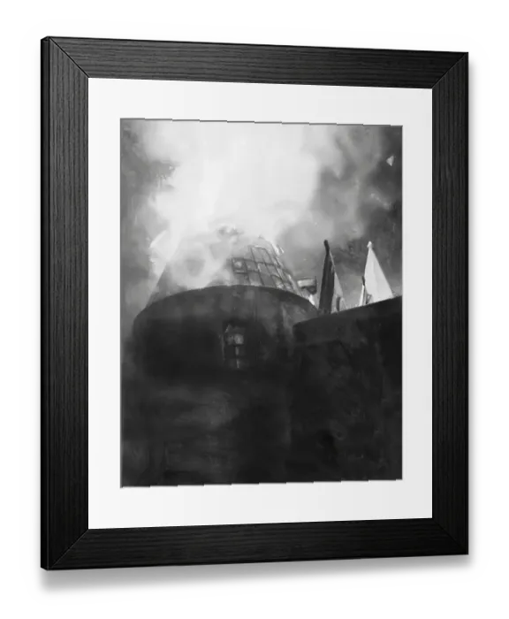 Framed Print : Britain: Air Raids. London: The Temple Church May 1941
