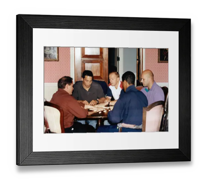 Framed Print : England Rugby Players relax before the World Cup