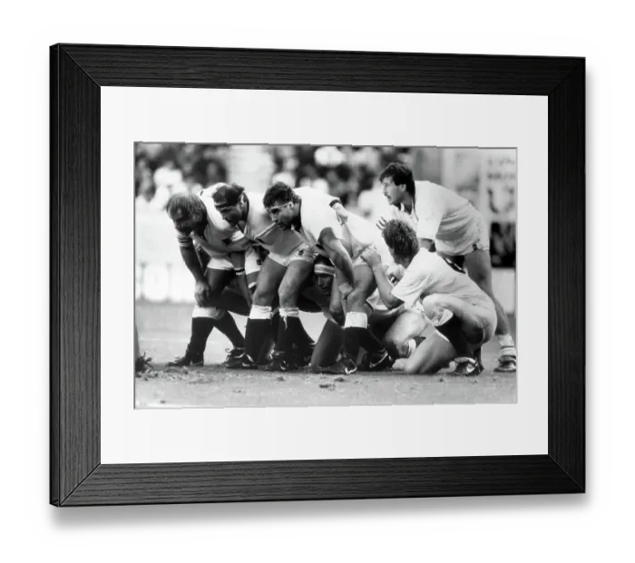 Framed Print : Rugby world Cup 1991. Jeff Probyn, Brian Moore and Jason Leonard Framed Print : Rugby world Cup 1991. Jeff Probyn, Brian Moore and Jason Leonard