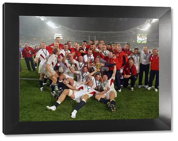 England celebrate winning the Rugby World Cup