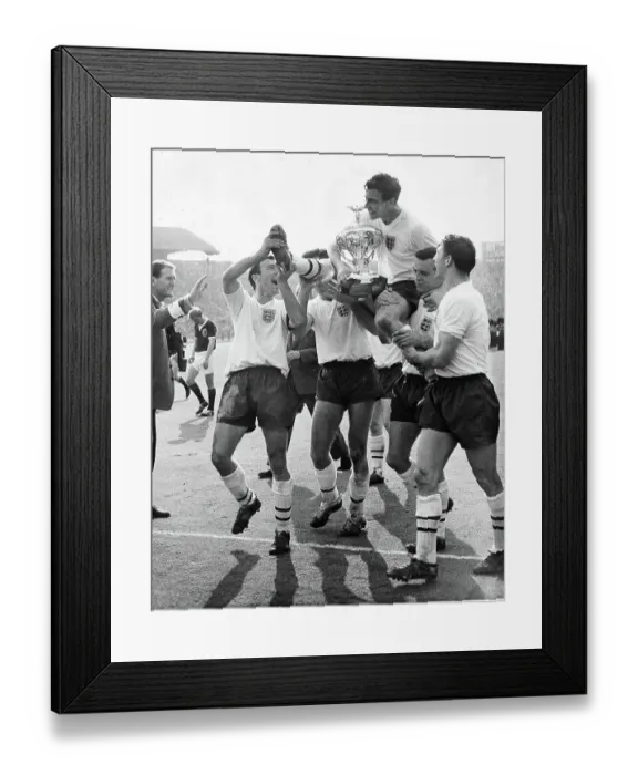 Framed Print : England v Scotland (9-3) Home International championship at Wembley 1961 Framed Print : England v Scotland (9-3) Home International championship at Wembley 1961