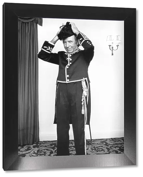 Sir Matt Busby, in ceremonial dress as Knight Commander of St Gregory, 1972