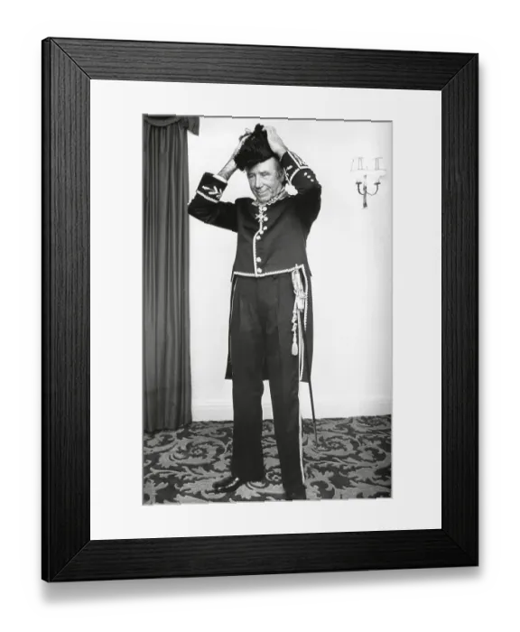 Framed Print : Sir Matt Busby, in ceremonial dress as Knight Commander of St Gregory, 1972 Framed Print : Sir Matt Busby, in ceremonial dress as Knight Commander of St Gregory, 1972