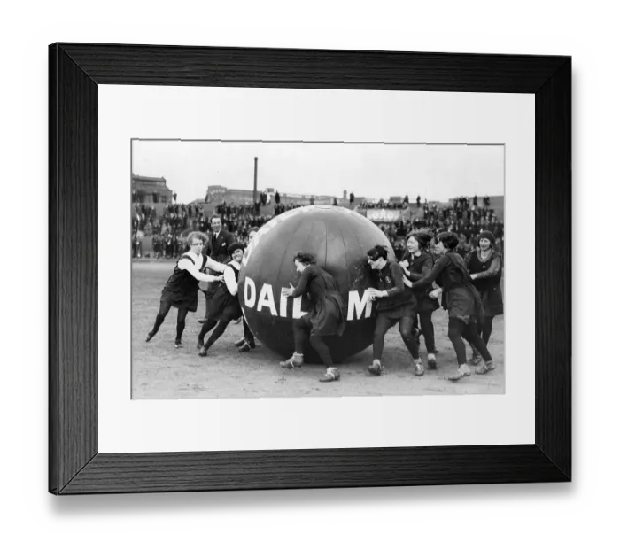 Framed Print : Daily Mail Pushball at Manchester United Football Ground 1929 Framed Print : Daily Mail Pushball at Manchester United Football Ground 1929