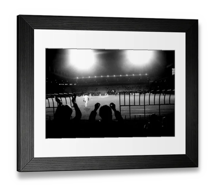 Framed Print : Floodlit cricket match at Manchester United Football club Framed Print : Floodlit cricket match at Manchester United Football club