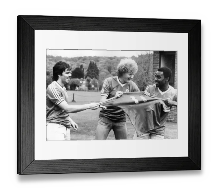 Framed Print : Manchester United players L-R: Alan Davies, Ashley Grimes and Laurie Cunningham fighting for a Cup Final place Framed Print : Manchester United players L-R: Alan Davies, Ashley Grimes and Laurie Cunningham fighting for a Cup Final place