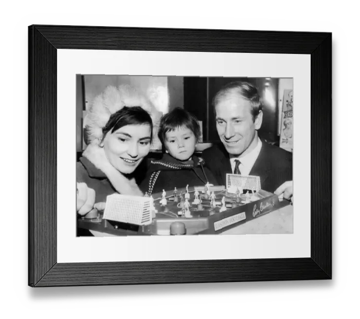 Framed Print : Bobby Charlton with wife Norma and daughter Suzanne Charlton at the International Toy Fair at Harrogate 1967 Framed Print : Bobby Charlton with wife Norma and daughter Suzanne Charlton at the International Toy Fair at Harrogate 1967
