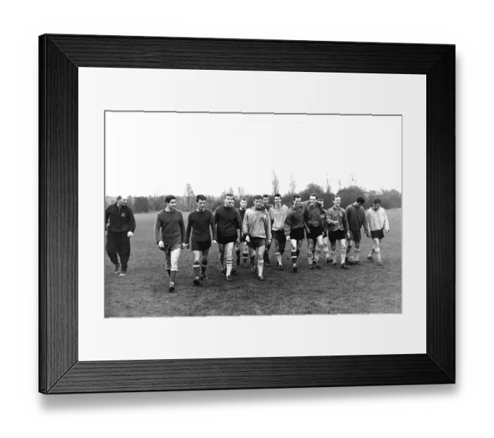 Framed Print : Aston Villa players training, 1961 Framed Print : Aston Villa players training, 1961
