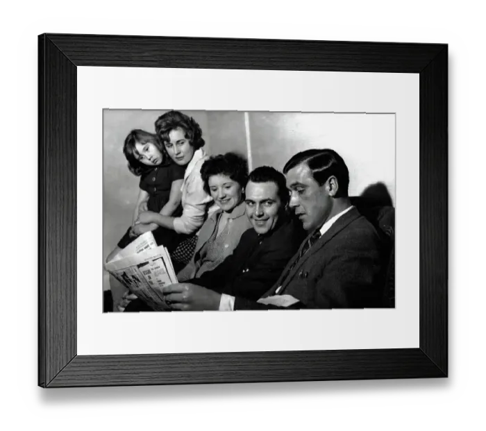 Framed Print : Geoff Sidebottom (2nd right), Aston Villa F. C. goalkeeper, and Nigel Sims, Aston Villa F. C. goalkeeper, 1961 Framed Print : Geoff Sidebottom (2nd right), Aston Villa F. C. goalkeeper, and Nigel Sims, Aston Villa F. C. goalkeeper, 1961