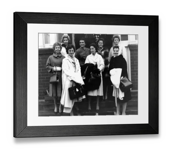 Framed Print : Wives of American Ryder Cup players 1961 Framed Print : Wives of American Ryder Cup players 1961