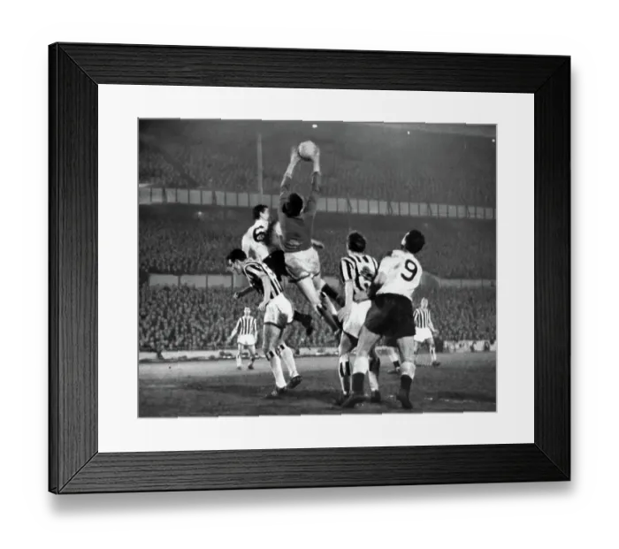 Framed Print : Newcastle goalkeeper Dave Hollins in action Framed Print : Newcastle goalkeeper Dave Hollins in action