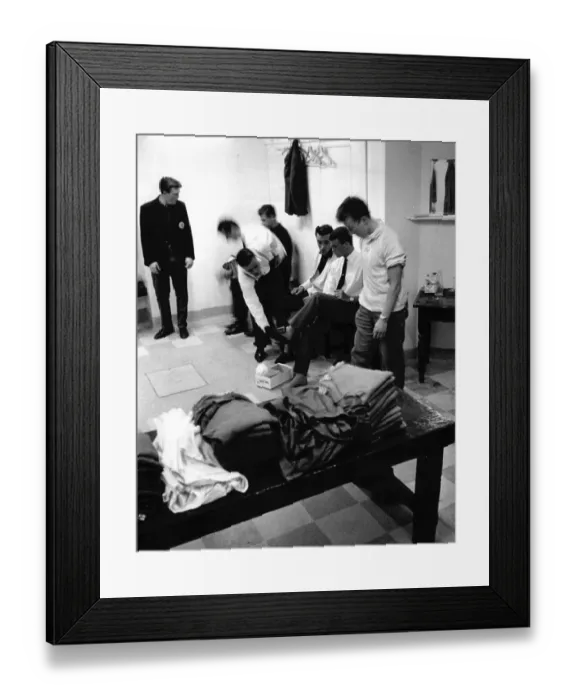 Framed Print : Chelsea Dressing room at Stamford Bridge 1963 Framed Print : Chelsea Dressing room at Stamford Bridge 1963