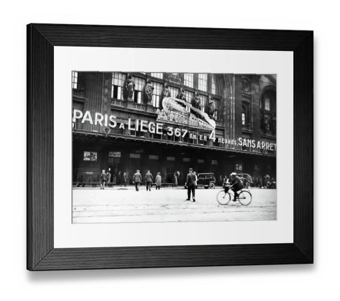 Framed Print : The Gare du Nord, Paris pictured in 1930 Framed Print : The Gare du Nord, Paris pictured in 1930