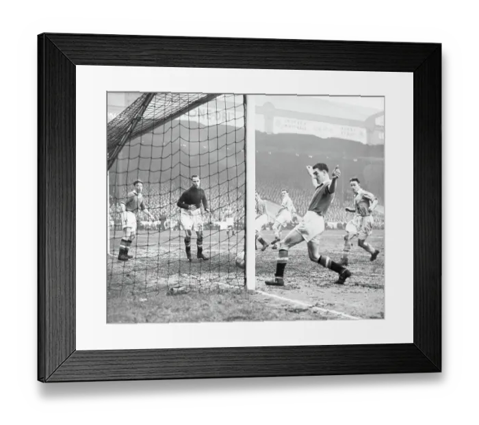 Framed Print : Manchester City vs Manchester United 1955
